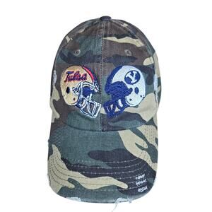 2011 Bell Helicopter Armed Forces Bowl BYU Cougars Tulsa Hurricanes Camo Hat Cap